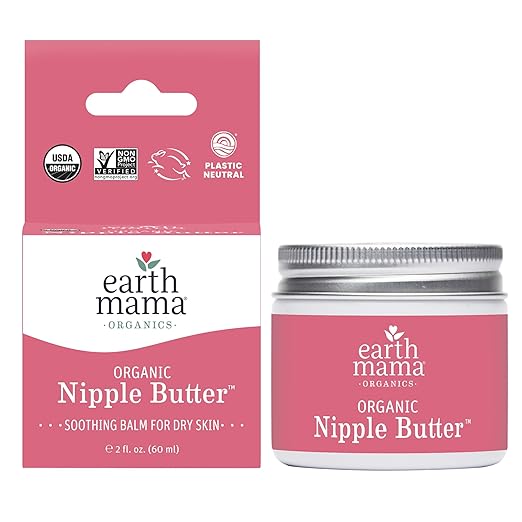 A picture of a box and jar for nipple butter