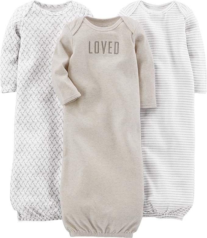 Three baby gowns