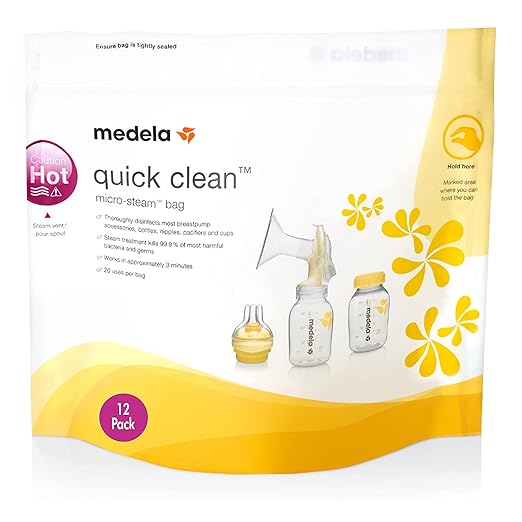 Medela breast pump microwave steam bag