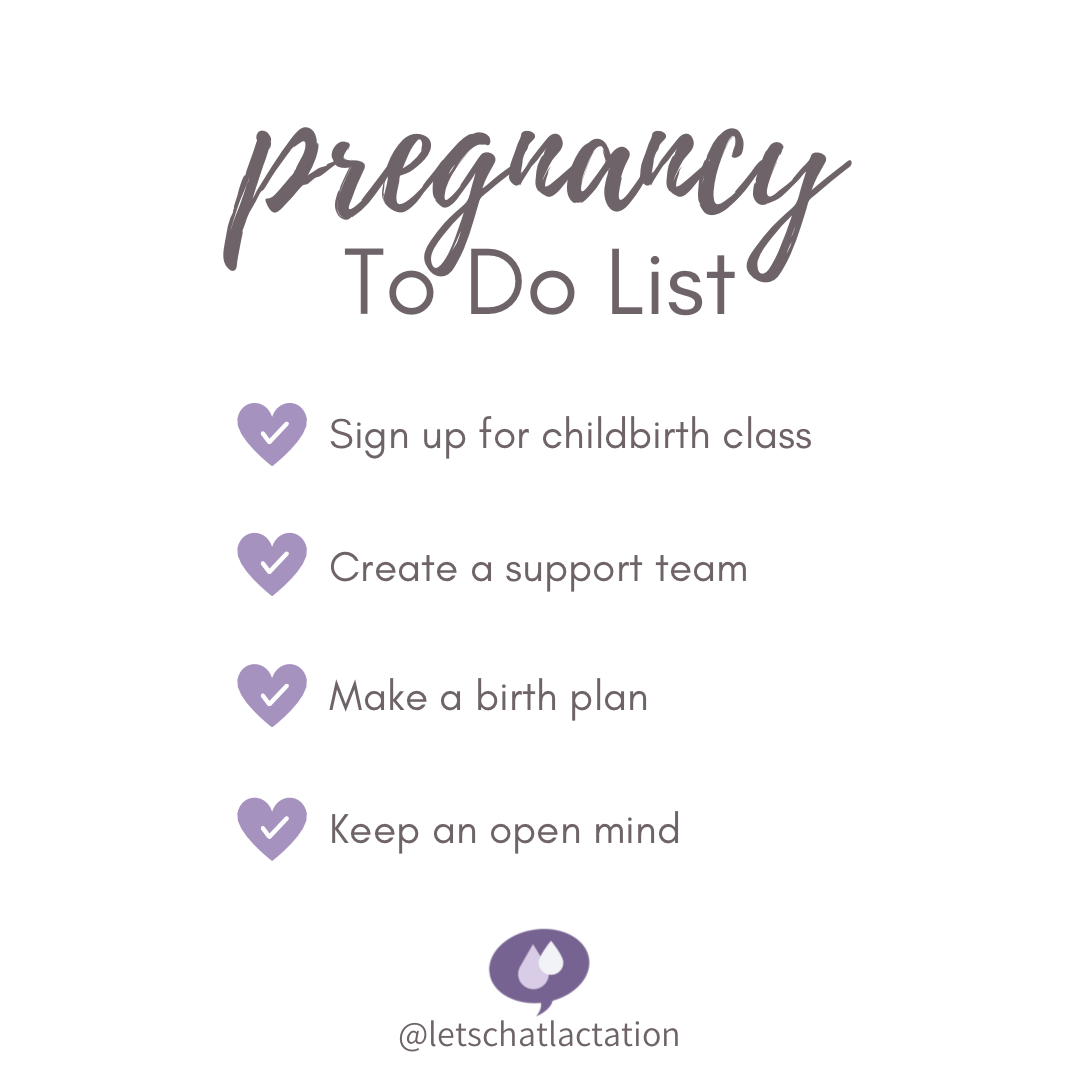 Pregnancy to do list